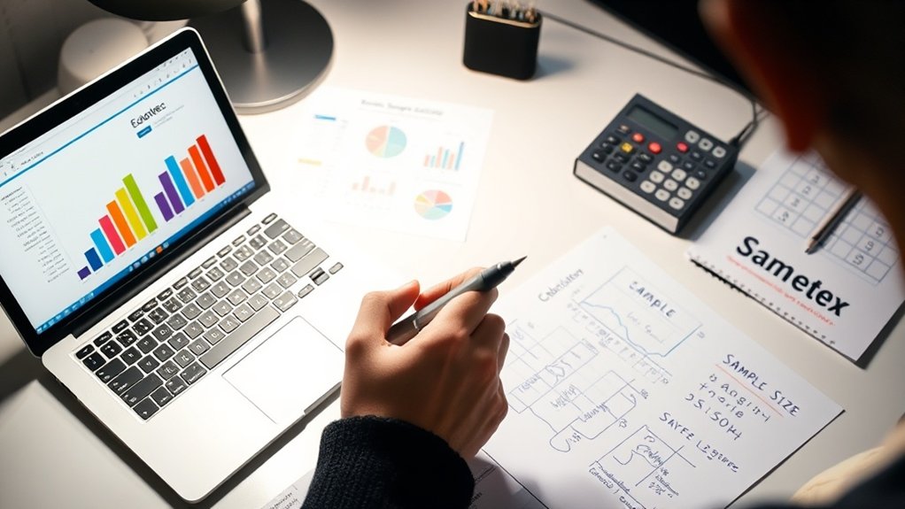 calculadora de tamanho de amostra eduotec
