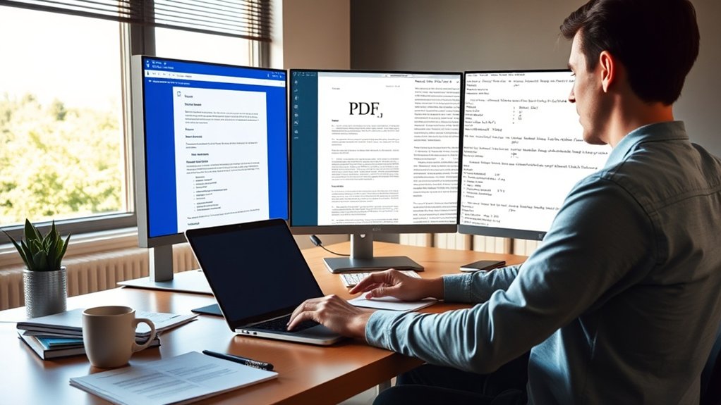 suporte a vários formatos de documentos