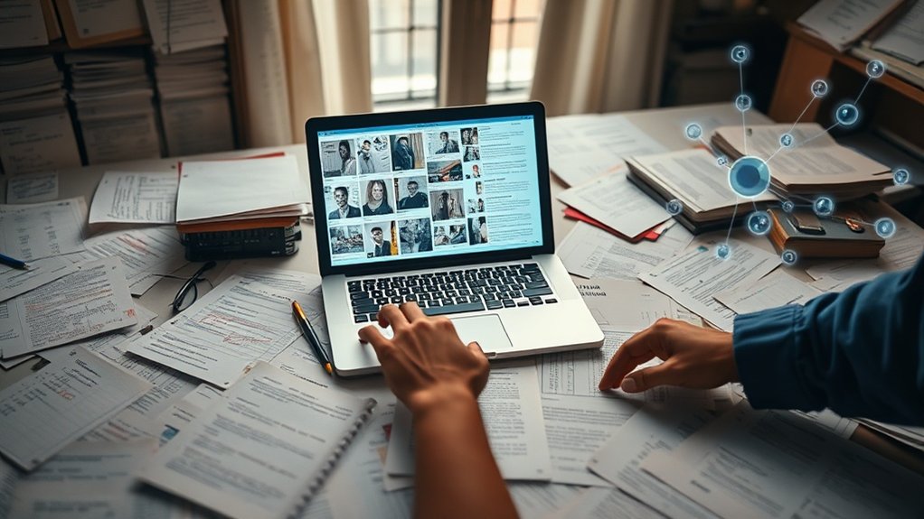 análise e catalogação de documentos