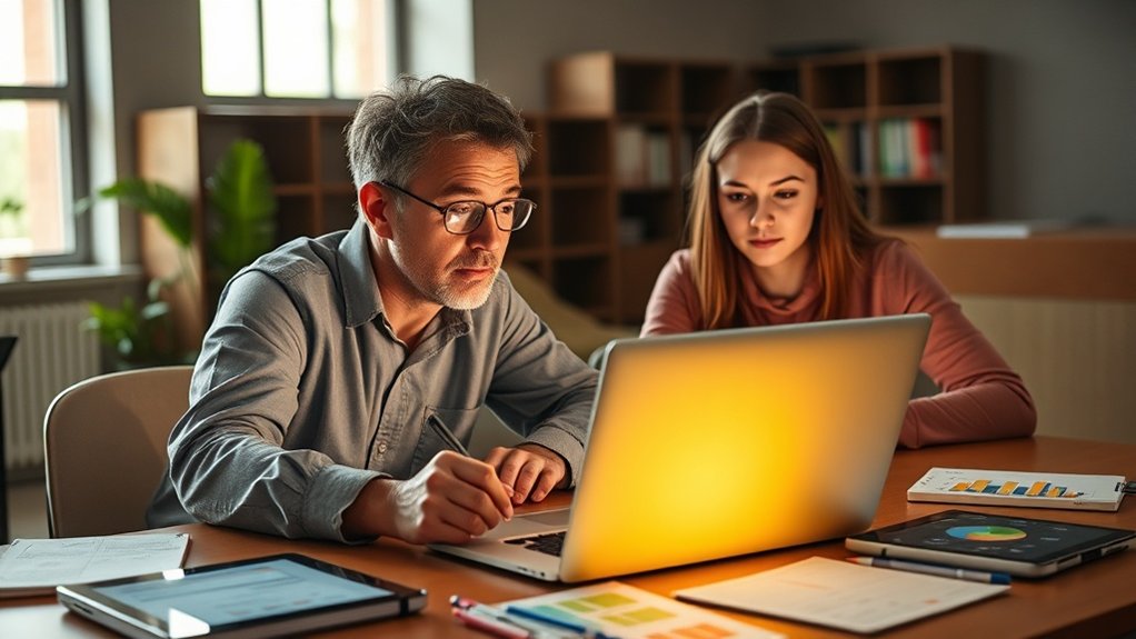 informações em tempo real sobre o progresso acadêmico