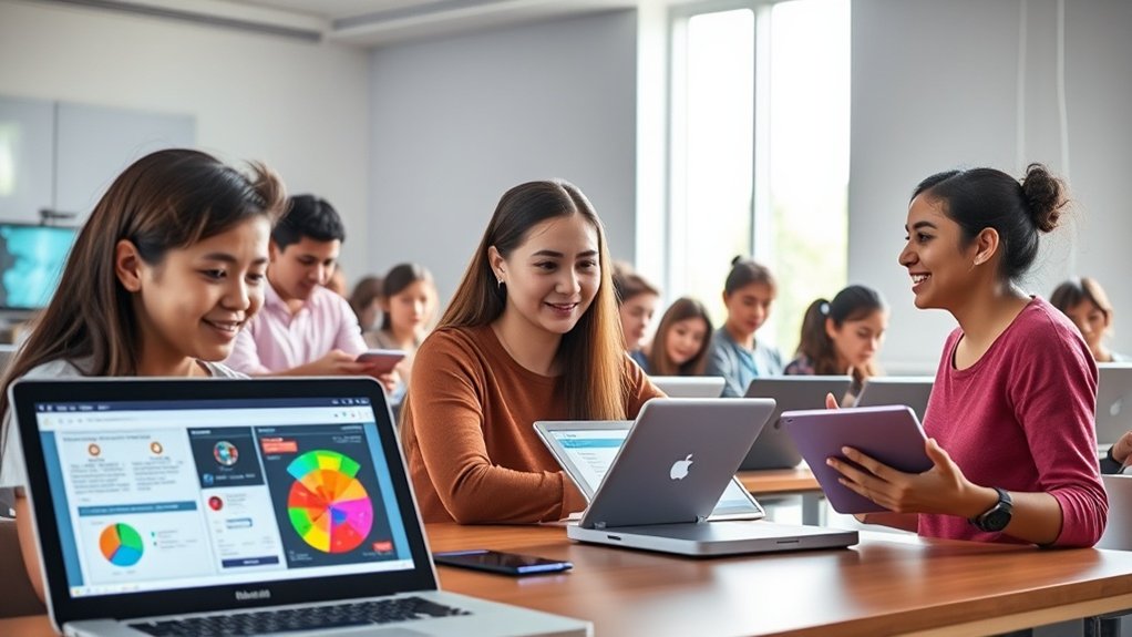 dados de desempenho dos alunos em tempo real