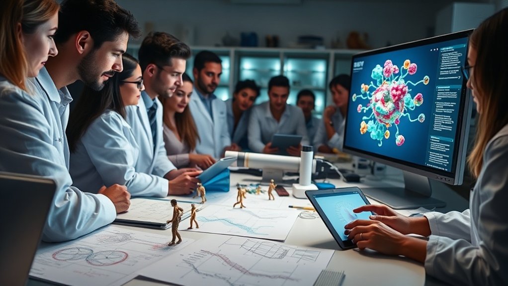Figuras científicas em diversas disciplinas