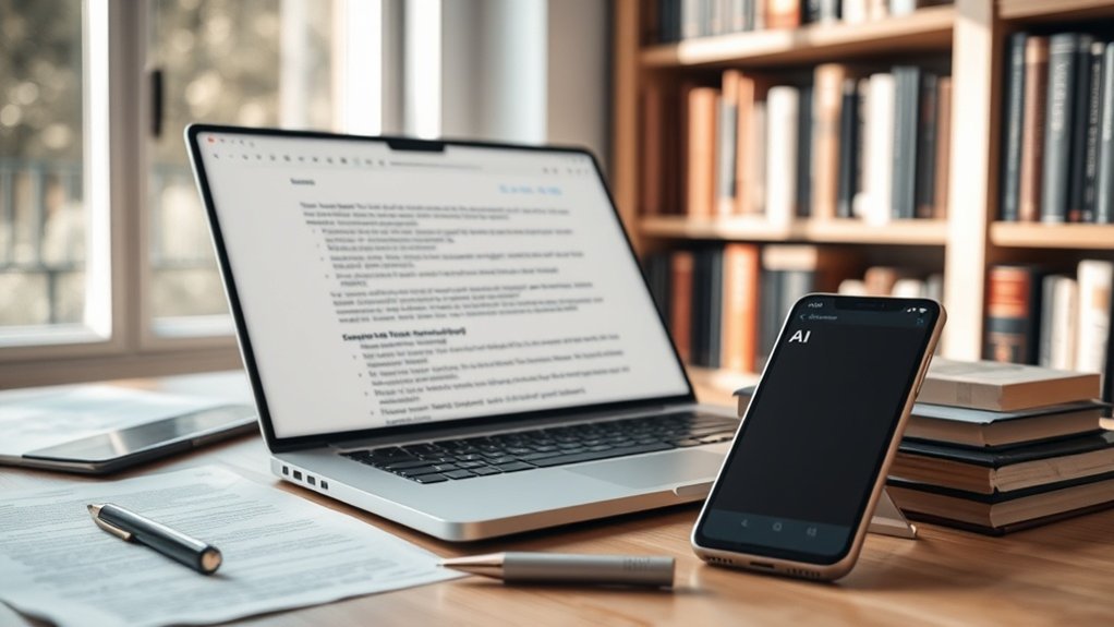 escrita de manuscritos assistida por IA