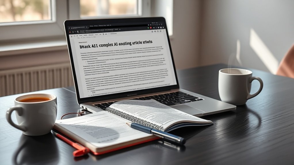 a IA simplifica a produção de artigos