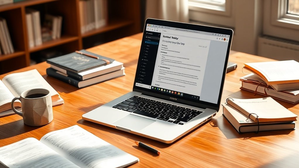 pesquisa e organização eficientes