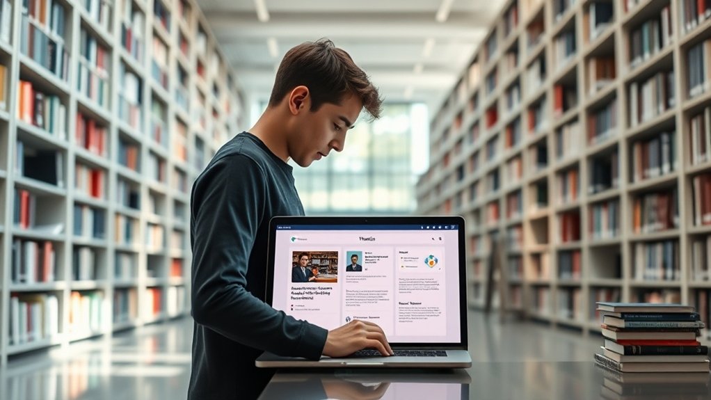 integração perfeita da biblioteca de teses