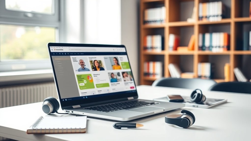 As salas de aula virtuais permitem a colaboração